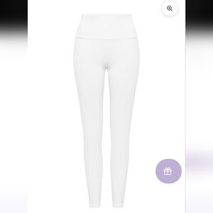 Women's High-Waisted White Leggings